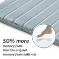 thumbnail image 5 of Microdry Extra Thick SoftLux Memory Foam Bath Mat, 17" x 24", Blue, 5 of 8