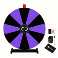 thumbnail image 1 of WinSpin Roue de Prix d'Affichage 24 Pouces Noir & Violet DIY de Table 12 Emplacements Modulaire Roue Tournante Personnalisée pour Salon Professionnel, 1 of 8