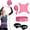 pink, variant on Volleyball Rebound Belt Trainer, Premium Volleyball Solo Training Equipment, Solo Practice Trainer with Adjustable Waist Belt & Ball Holder for Serving, Spiking