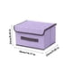 thumbnail image 3 of Caja de almacenamiento de tela plegable con tapa - Organizador grande de ropa de dos paquetes para dormitorio y salón, 3 of 4