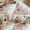 thumbnail image 5 of Area Rugs 2.7'x5', Pink Spring Floral Carpet for Living Room Bedroom Dining Room, Weeping Romantic Flowers Wooden Throw Kitchen Rugs Non Slip Washable Rectangle Indoor Outdoor Rugs, 5 of 8