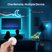 Linkind Smart Button, Bluetooth Light Switch, Exclusive for Linkind/AiDot Smart Bulb, Remote Button Control, 98FT RF Range, Wire-Free, 1 Pack