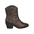 thumbnail image 2 of Picotee Brown Tan Soda Women Cowgirl Cowboy Western Stitched Ankle Boots Pointy Toe 5.5, 2 of 4