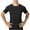 Black, variant on Men's Active Athletic Fitted Stretch Tight Quick Dry Power Short Sleeve Performance Raglan T-Shirt for Gym, Running Red