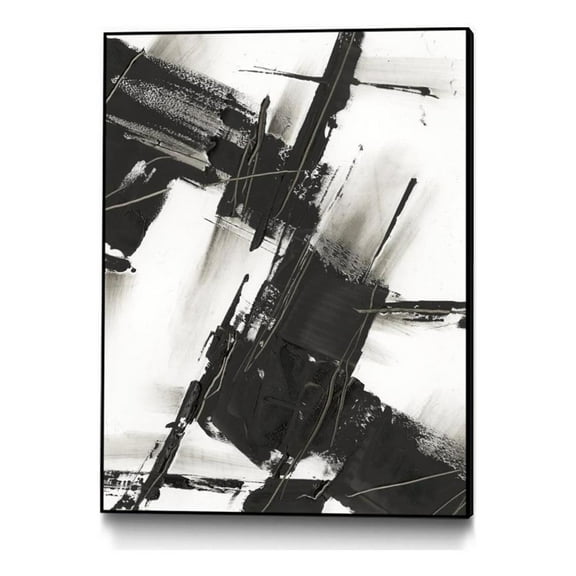 Giant Art Canvas  30x40 Diagonal Matrix I Framed in White