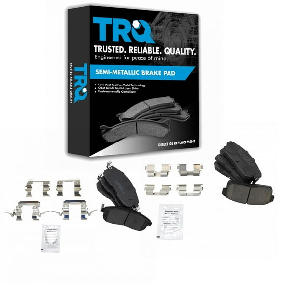 TRQ Front & Rear Ceramic Disc Brake Pad Kit for Infiniti Nissan New BFA20064 Fits select: 2001-2003 NISSAN MAXIMA, 2001 INFINITI I30