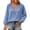 Blue, variant on Womens Clothes Summer Kelon Ladies Tops and Blouses Long Sleeve V Neck Business Casual Fashion Outfit Going Out Outfits Y2k Clothes, S