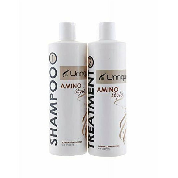 Unnique Amino Style Treatment kit 16oz / Shampoo Included / Repairs / Nourishes / Reduces Frizz / Adds Shine and Restores Damaged Hair
