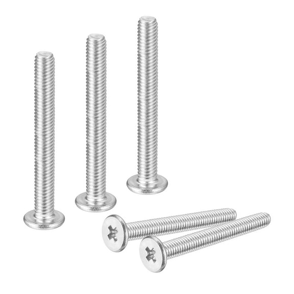 M3-0.5 x 25mm 20Pcs Metal Flat Round Head Screws Phillips Drive Machine Bolt