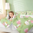 thumbnail image 5 of Erosebridal Goose Queen Bedding for Girls, Pink Balloons Bedding Comforter Set Queen, Stars Reversible 7-Piece, 5 of 6