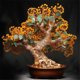 thumbnail image 4 of Árbol de la Fortuna for la Entrada, Decoración, Pieza de Calcedonia, Hogar, Sala de Estar, TV, Invitando a la Riqueza, Sacudiendo el Dinero, 4 of 6