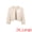 Beige, variant on DARING DIVA Women's 3/4 Sleeves Flower Decor Open Front Formal Bolero S Black