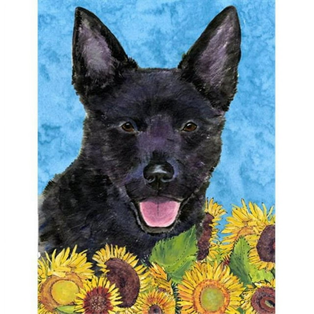 Carolines Treasures SS4131CHF 28 x 40 In. Australian Kelpie Flag Canvas- House Size