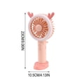 thumbnail image 2 of SIYTUAU Handheld Folding Fan Usb Rechargeable Cute Cartoon Portable Mini Fan With Light 9.06X4.13X2.95 Inch, 2 of 7