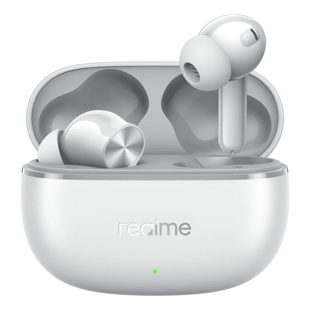 Realme Buds T200 Lite Earbuds Auriculares Inalámbricos 4 Micrófonos 48H Batería Bluetooth 5.4 Gris