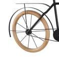 thumbnail image 5 of DecMode Black Metal Bike Wall Decor with Brown Wooden Wheels, 5 of 9
