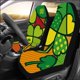 thumbnail image 2 of ABPHQTO Juego de 2 fundas para asientos de coche Shamrock Clover Protector universal para asientos delanteros de coche para coche, SUV sedán, camión, 2 of 3