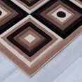 thumbnail image 5 of Allstar Brown / Beige Squares Modern Geometric Area Rug (3' 9" x 5' 1"), 5 of 7