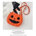 thumbnail image 4 of Fiudx Bolso Bandolera de Calabaza de Halloween, Diseño Festivo de Cara de Calabaza, Versátil Combinación de Colores Naranja, Herrajes de Alta Calidad, Perfecto para Fiestas de Halloween, Uso Diario I, 4 of 7