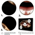 thumbnail image 3 of Designart "Rosegold Lips Of Luxury" Fashion Wall Art For Bathroom, 3 of 5