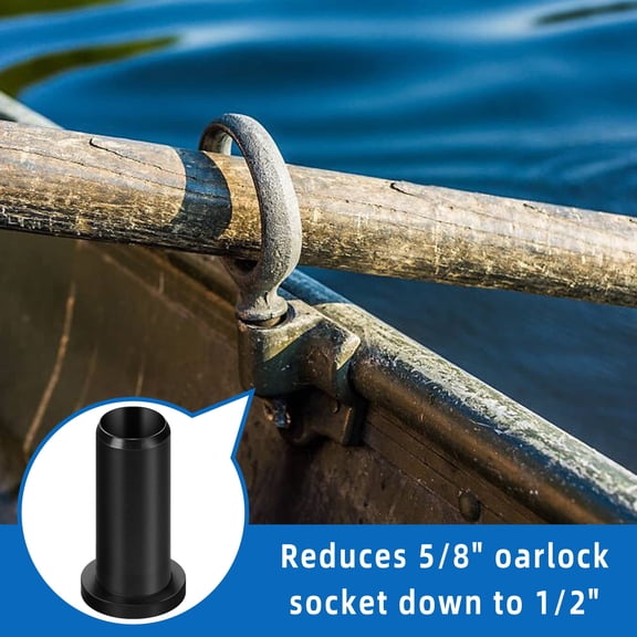 4 PCS Oar Lock Socket Insert -1/2" Oarlock Bushing -Nylon Oar Sleeve for Oar Protector Boat Hardware Socket Boat Tool Holder