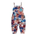 thumbnail image 3 of YunPes Girls Jumpsuit Summer Independence Day Clothing Strapless Personalized Printing Retro Comfortable Casual Jumpsuit Baby Girl Pineapple Clothes, 3 of 7