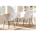 thumbnail image 1 of Baxton Studio Jaden Modern & Contemporary Dining Chair, White (Set of 4), 1 of 7