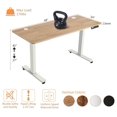 Standing Desk 55 x 24 Inch Adjustable Height Computer Desk with Dual ...