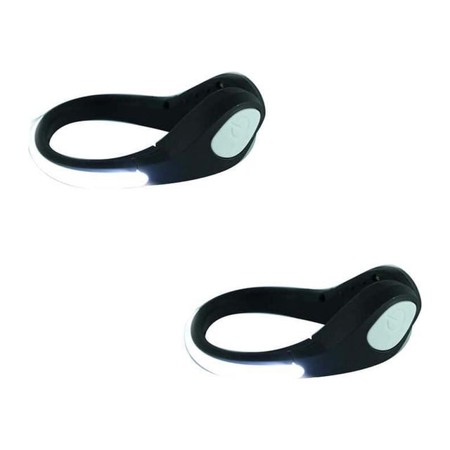 2pcs Outdoor Luminous Shoe Clips LED Sports Safety Night Clips Reflective Safety Night Running Warning Lamp Light