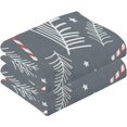 thumbnail image 2 of GZHJMY Christmas Branches Cotton Hand Towel Set of 2, Highly Absorbent Soft Fingertip Towels for Bathroom Kitchen Hotel Gym Spa, 16 x 28 Inch Washcloths, 2 of 7