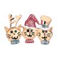 thumbnail image 1 of Broche navideño con diseño de gato, broche de aleación con diamantes de imitación para solapa, accesorio para disfraz, regalo de Navidad, decoración, 1 of 7