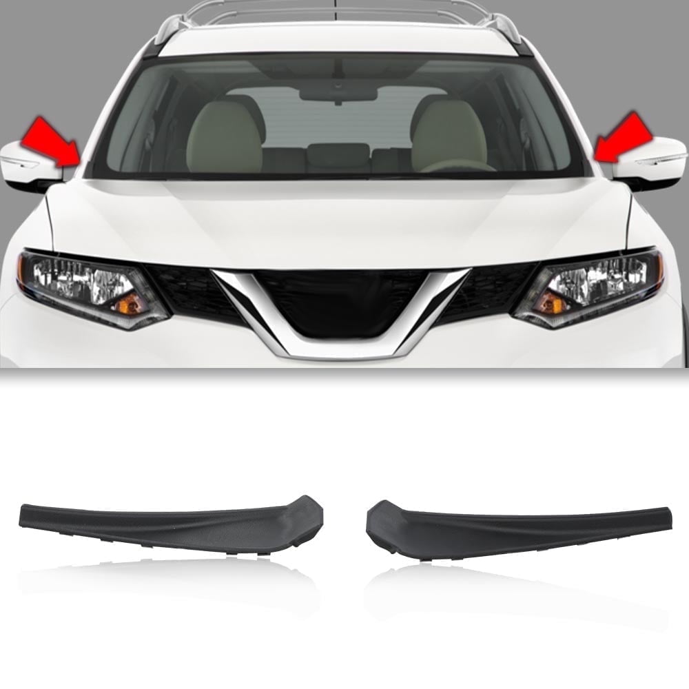 Chrome Mirror Stripes Molding Protector Cover For Nissan Rogue 2014-2020 – ABS Plastic With 3M Tape