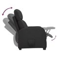 thumbnail image 3 of vidaXL Recliner Chair Black Faux Leather, 3 of 5