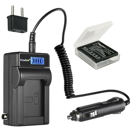 Kastar 1-Pack Battery and LCD AC Charger Compatible with Ricoh DB-60 DB-65 Battery  Ricoh BJ-6 Charger  Ricoh Caplio R5  WG-M1  G600  G700  G700SE  G800  GX200  GX100  Caplio R3  Caplio R30 Camera