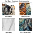 thumbnail image 4 of luoweisi Men's Beach Shorts Quick Dry Swim Trunks with Mesh Lining Abstract Rhinoceros S, 4 of 5