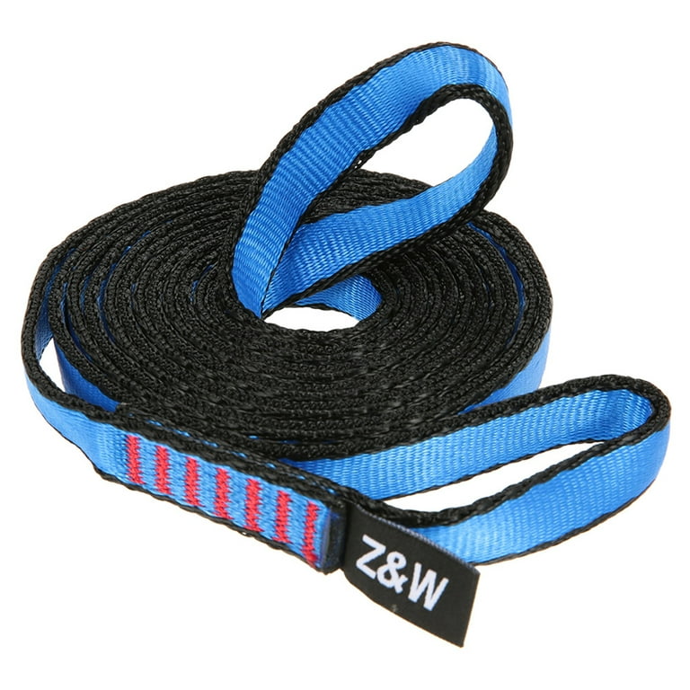 23KN 16mm 150cm4.9ft Rope Runner Webbing Sling Flat Strap Belt for  Mountaineering Climbing Caving Rappelling Rescue