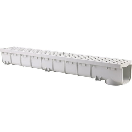 Channel Drain Grate - 5-Inch x 1 Meter Light Traffic Channel Grate & Drain Kit