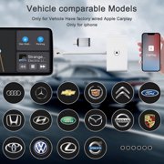 Wireless CarPlay Adapter 2024 Upgraded, Converts Factory Wired CarPlay to Wireless, Plug and Play Car Play Wireless Adapter Dongle, Compatible with iPhone Multi-User Seamless Connection, White