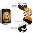 thumbnail image 6 of Halloween Trick or Treat Horrible Pumpkin Black Shower Curtain Set ，Waterproof Fabric Shower Curtains Shower Curtains for Bathroom,Bathroom Decor 36"x72", 6 of 6