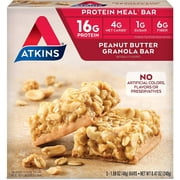 Atkins Peanut Butter granola bar meal Peanut Butter -- 5 Bars