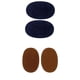 thumbnail image 1 of 2 pares de tela Hugo de forma ovalada para coser codo parches para chaqueta pantalones, 1 of 8