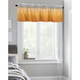 thumbnail image 4 of Kitchen Cafe Valance Curtain for Small Windows,Orange Gray Gradient Minimalist Art Rod Pocket Valances Modern Abstract Stripe Line Window Treatment Panel for Living Room/Bedroom/Bathroom,60x18in, 4 of 9
