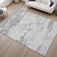 thumbnail image 6 of Addison Rugs Mayfield Premium Machine Washable Transitional Abstract Silver Rectangle Rug, 10' x 14', 6 of 6