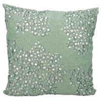 Nourison Luminecence Fully Beaded Celadon Throw Pillow