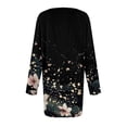 thumbnail image 5 of Xyxonk Plus Size T Shirts for Women Loose Fit Sexy Tees Long Sleeve Crew Neck Floral Print Blouses 4x-5x Tunics Blouses Black L, 5 of 5