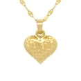 thumbnail image 1 of Cadena Y Dije Casa del Anillo Corazón Facetado Oro Sólido 10K Amarillo, 1 of 5