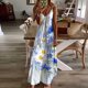 thumbnail image 2 of Vestido de Verano Casual sin Mangas Impreso Correa de Cuello en V Vestido de Sol Largo para las Mujeres, Vestido de Vacaciones Suelto, 2 of 5