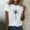 A5, variant on Women's Comfy 100% Cotton Tees White Short Sleeve with Fashion Print Under $5