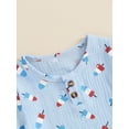 thumbnail image 5 of Niusricy Kids Toddler Boy 4th of Julty Outfit 6M-4T Infant Baby Ice Cream Print T-shirts Short Sleeve Tops with Elastic Waist Shorts Little Boys Fashion Casual Comfy Clothes for Vacation Summer Daily, 5 of 8