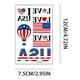thumbnail image 2 of Tatuajes temporales para hombres, mujeres y adultos, con la bandera del Día de la Independencia, 10 unidades, 2 of 5